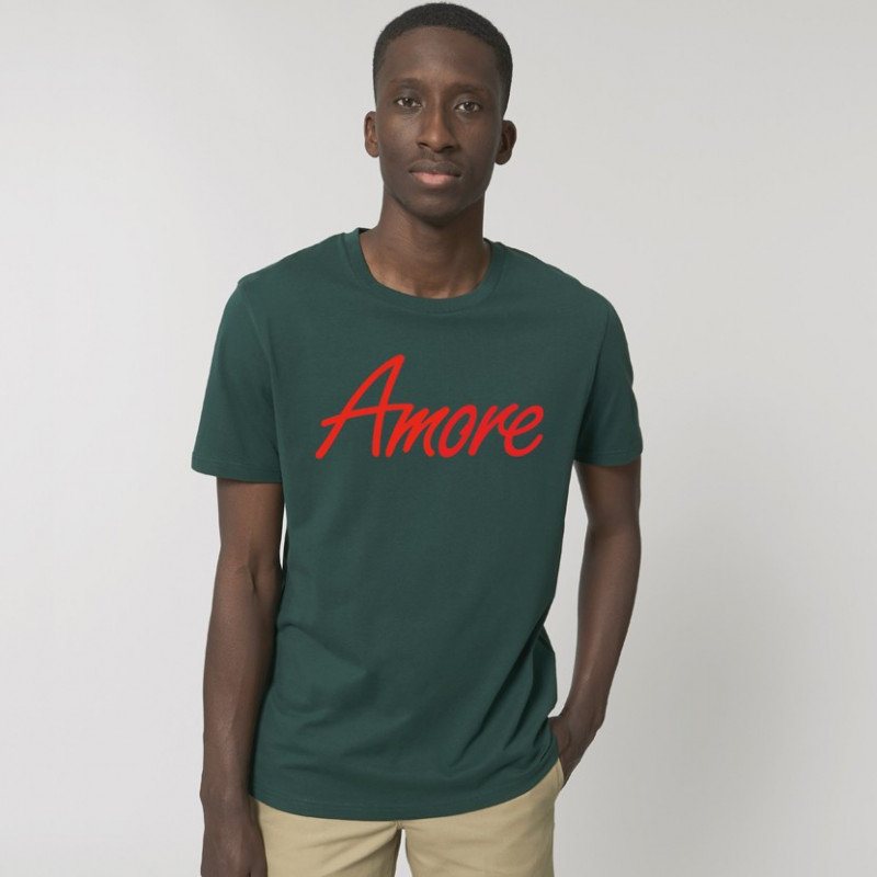 Amore-T-Shirt in  glazed green von Stanley Stella, designed in Berlin