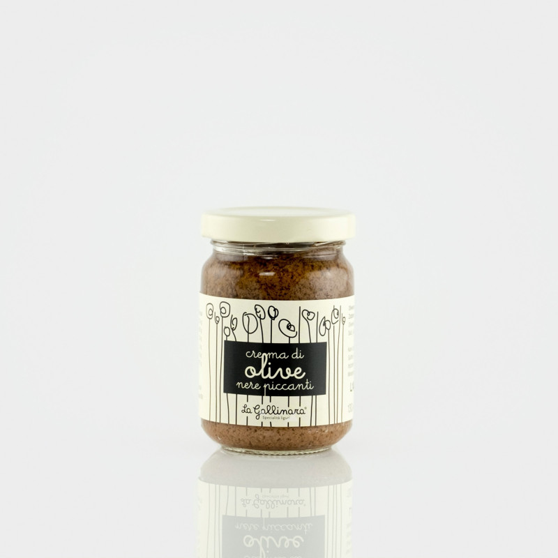 Crema di olive nere piccante (Schwarze Olivencreme)