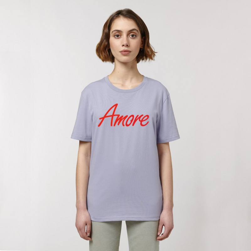 Amore-T-Shirt von Stanley Stella in lavender, designed in Berlin