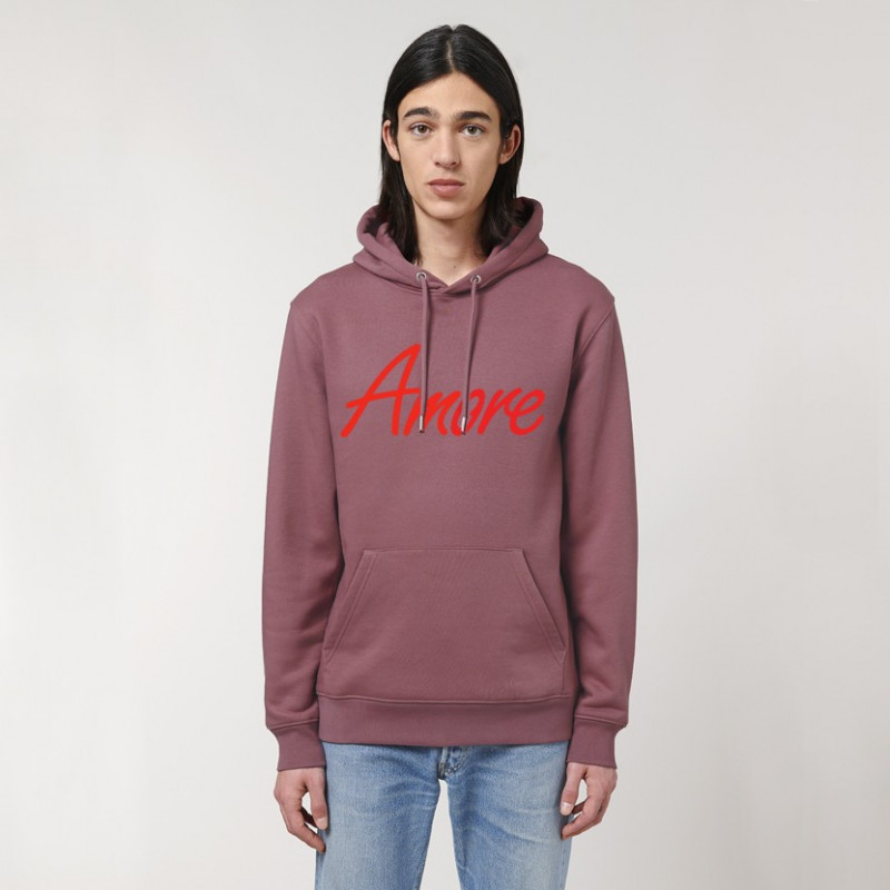 Organic Amore-Hoodie (unisex) hibiscus rose Organic Amore-Hoodie (unisex) hibiscus rose