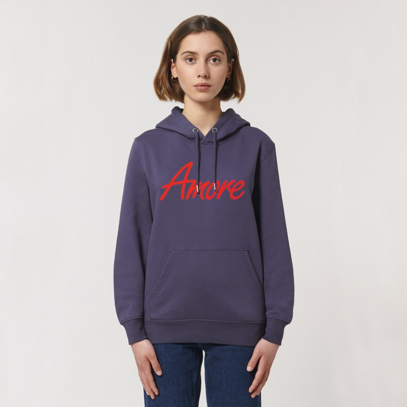 Organic Amore-Hoodie (unisex) indigo hush Organic Amore-Hoodie (unisex) indigo hush