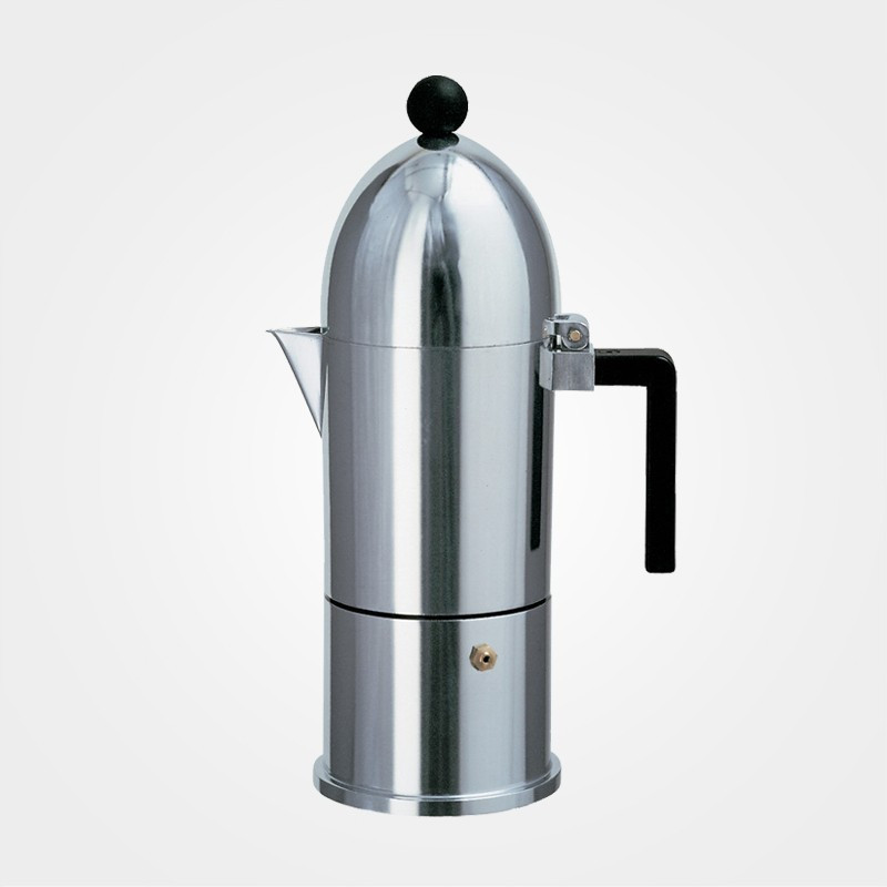 „La cupola“ Espressokocher von Alessi. Design: Aldo Rossi