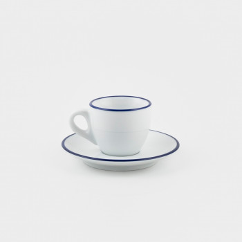 Ancap Espresso Tasse aus Porzellan, blau