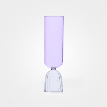 Hohes Trinkglas „Tutu Colore“ in Rosa von Ichendorf Milano