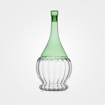 Glasflasche „Garden Picnic“ in Grün von Ichendorf Milano