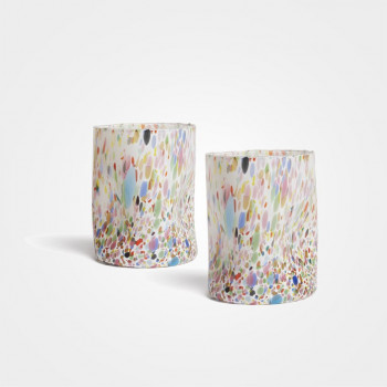 Bitossi Gläser-Set mit farbigem Muster „Konfetti“