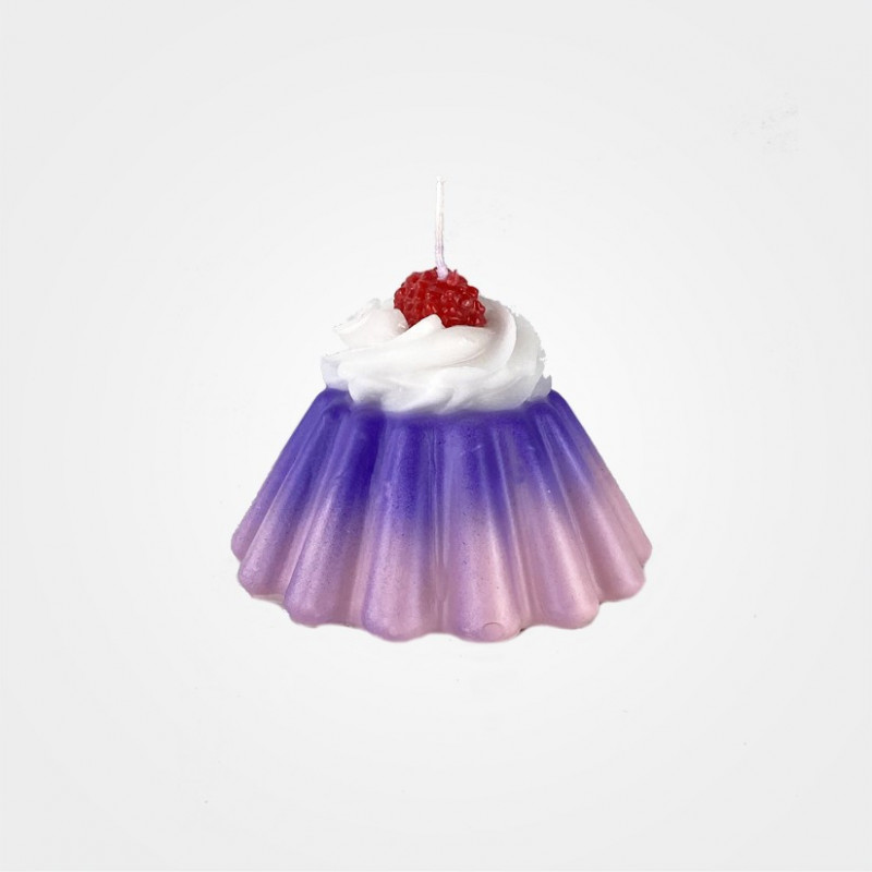 Kerze „Pudding“ von Introna, Himbeere Kerze „Pudding“ von Introna, Himbeere