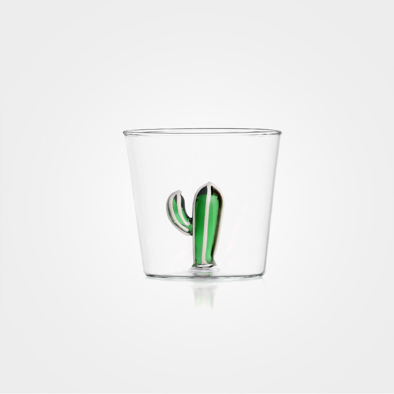 Glas „Desert Plants“ mit Kaktus von Ichendorf Milano