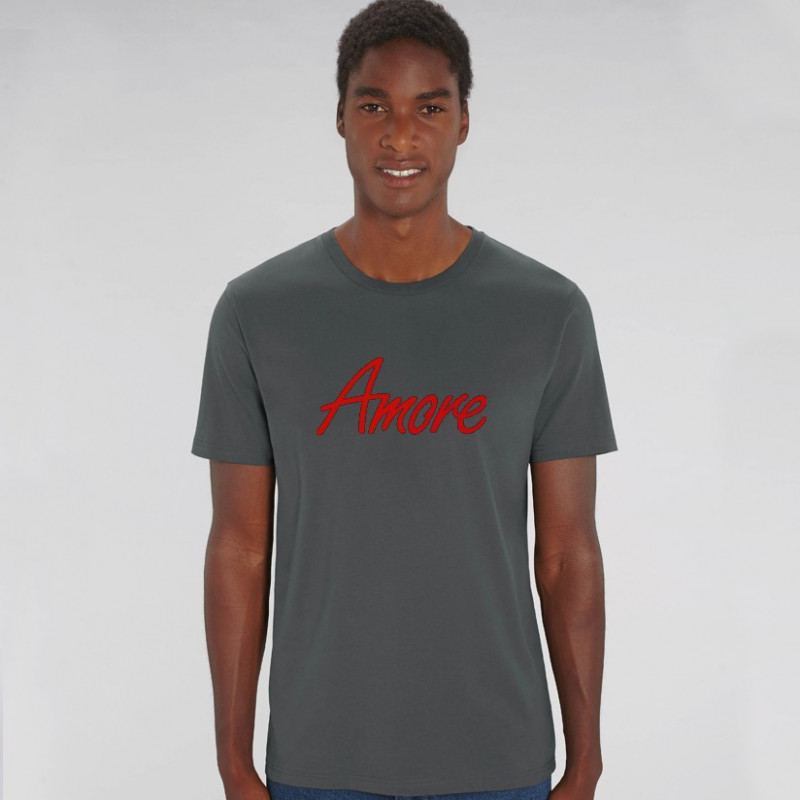 Anthracite Amore T-Shirt, Stanley Stella, Made in Berlin