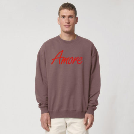 Organic Amore-Sweatshirt (relaxed fit) kaffa