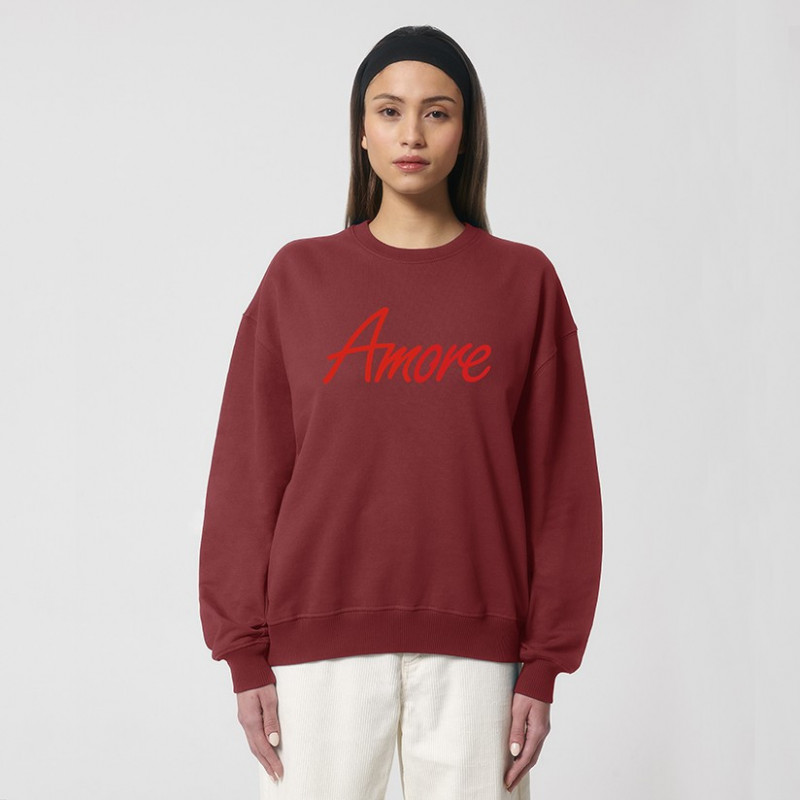 Organic Amore-Sweatshirt (relaxed fit) red earth Organic Amore-Sweatshirt (relaxed fit) red earth