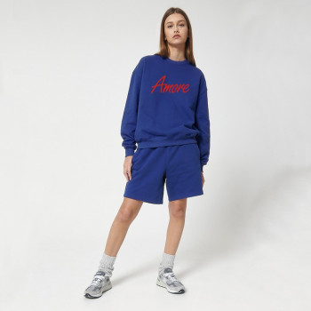 Organic Amore-Sweatshirt (relaxed fit) worker blue