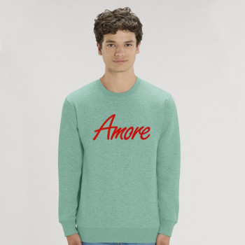 Organic Amore-Sweatshirt (unisex) mid heather green