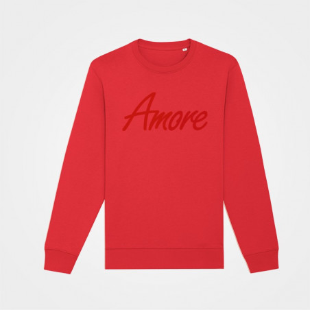 Organic Amore Sweatshirt (unisex) deck chair red von Stanley & Stella