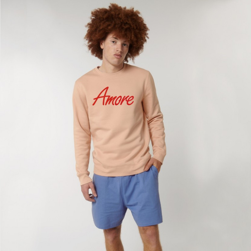 Organic Amore-Sweatshirt (unisex) von Stanley & Stella, fraiche peche