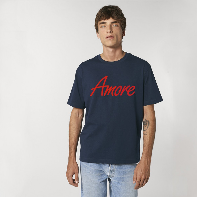 Amore-T-Shirt von Stanley Stella, french navy, printed in Berlin