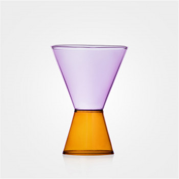 Glas „Travasi“ von Ichendorf, amber/violett
