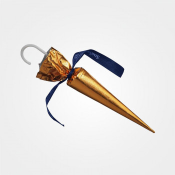 Schokoladenschirme gold