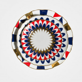 Bitossi Abracadabra „Flora“ Teller; Set Bitossi Abracadabra „Flora“ Teller; Set