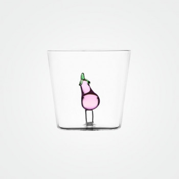 Glas „VEGETABLES TUMBLER“ Aubergine von Ichendorf Milano