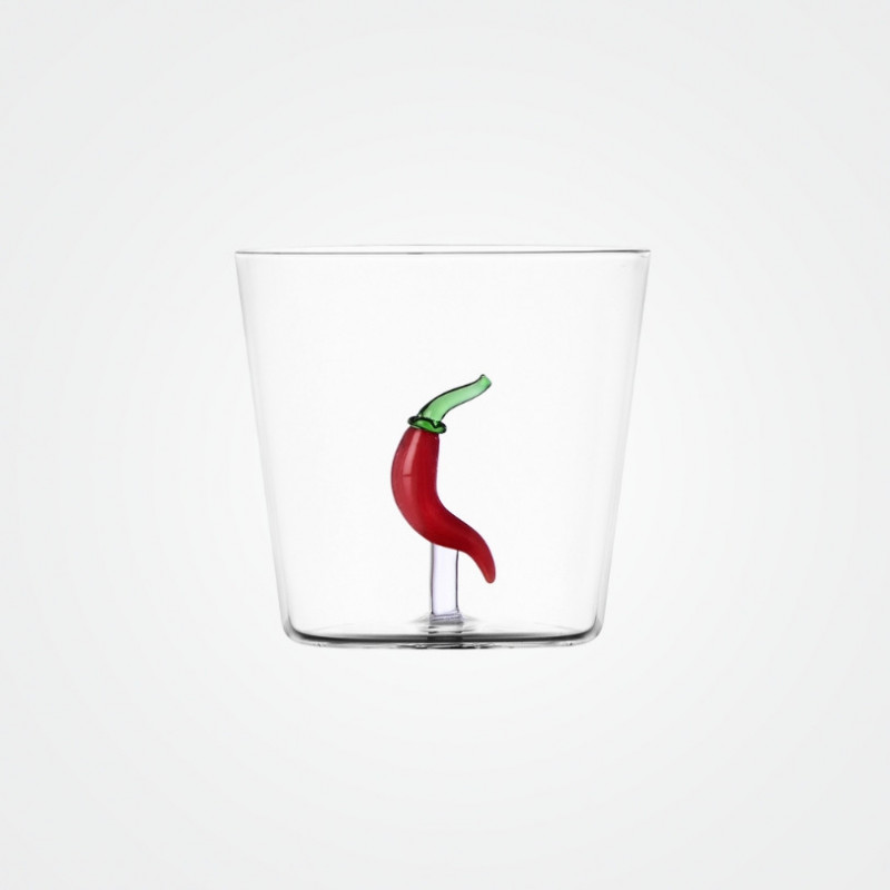 Ichendorf Milano VEGETABLES Tumbler Glas mit Chili