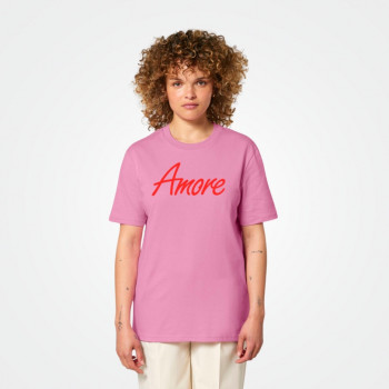 Organic Amore T-Shirt (unisex), bubble pink Organic Amore T-Shirt (unisex), bubble pink