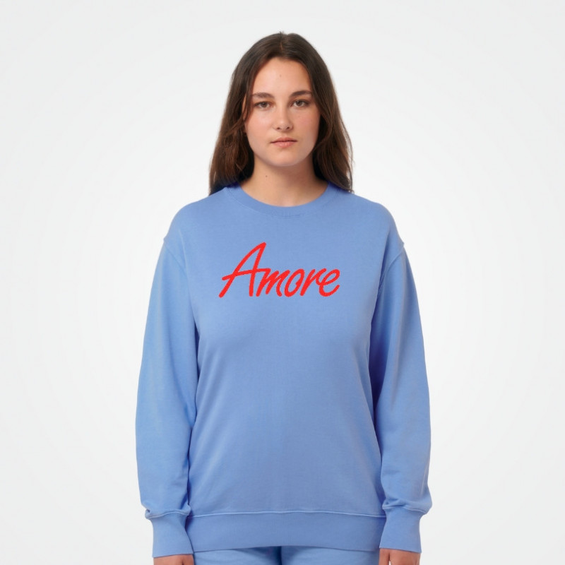 Matcher Amore-Sweatshirt von Stanley Stella, vintage swimmer blue