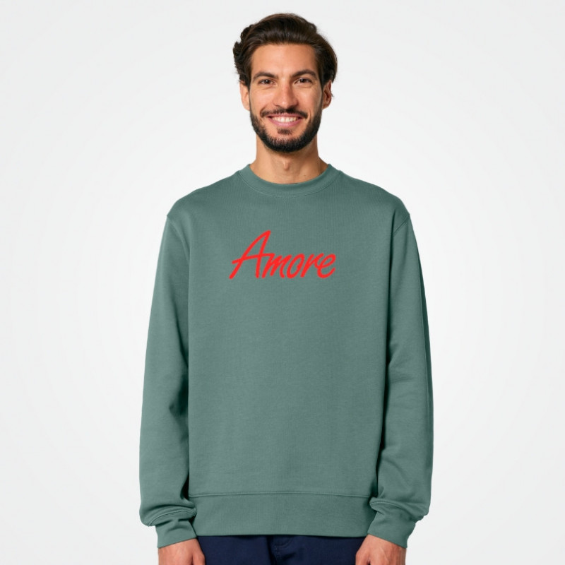 Amore-Sweatshirt von Stanley Stella in green bay, bedruckt in Berlin