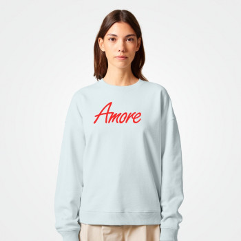 Organic Radder Amore Sweatshirt (unisex), blue ice
