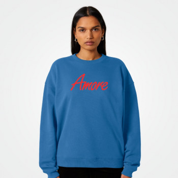 Organic Radder Amore Sweatshirt (unisex), mindful blue