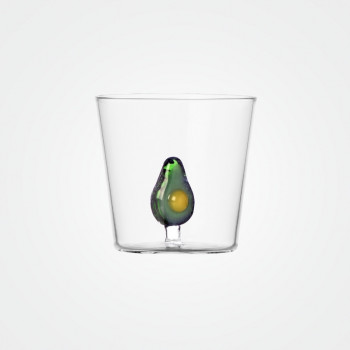 Ichendorf Milano Fruits and Flowers Tumbler Glas mit Avocado