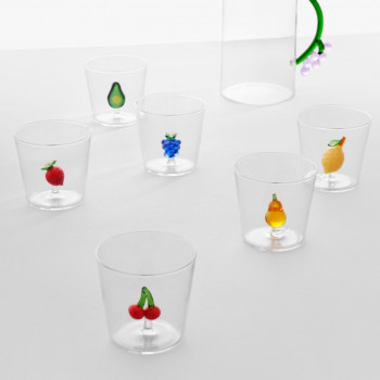 Glas „FRUITS AND FLOWERS“ Avocado von Ichendorf Milano Glas „FRUITS AND FLOWERS“ Avocado von Ichendorf Milano