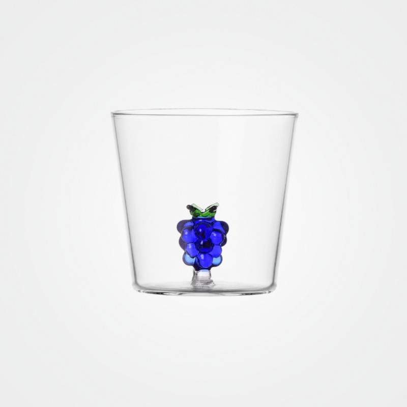 Ichendorf Milano Fruits and Flowers Tumbler Glas mit Traube