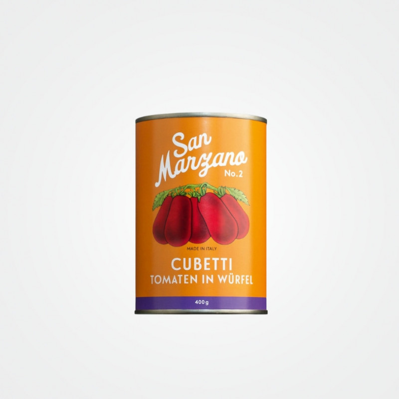 San Marzano Cubetti gewürfelte Tomaten