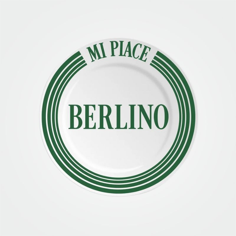 Ilaria.I Porzellan-Teller „MI PIACE BERLINO“