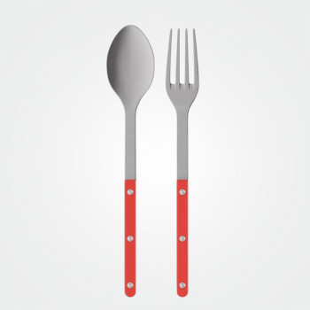 Servierbesteck mit Vintage-Finish von Sabre Paris in Rot